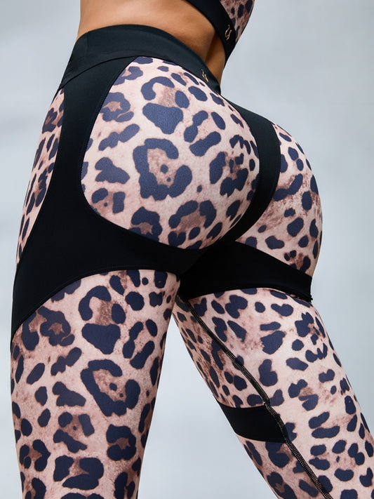 ❤ZASUWA Female Leopard Print Push Up Design Leggings