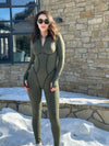 ❤ZASUWA Female Trendy Zipper Peach Booty Jumpsuit