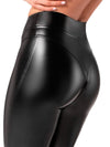 ❤ZASUWA Female Sexy Faux Leather Zipper Leggings