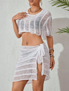 ZASUWA Female Sexy Fishnet Without Bikini Set Swimwear Cover Dress