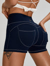 ZASUWA Female Sexy Denim Pocket Beautiful Back Bow-knot Short Tracksuit