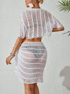 ZASUWA Female Sexy Fishnet Without Bikini Set Swimwear Cover Dress