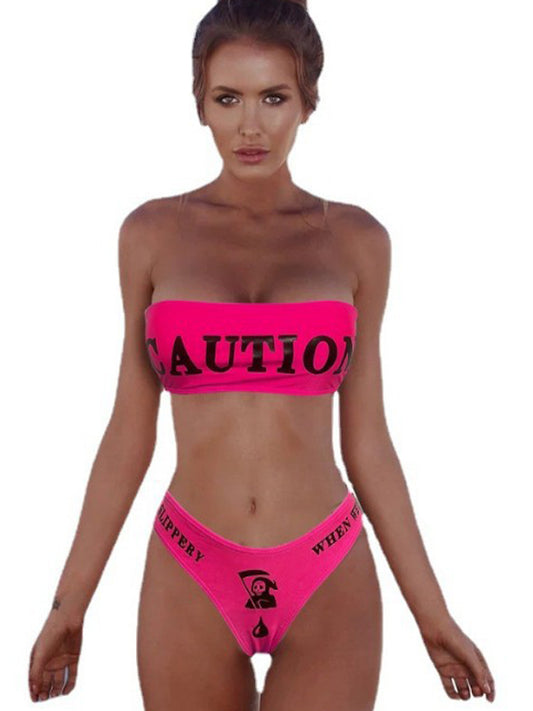 ZASUWA Female Sexy Print Beach Bikini Set