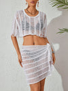 ZASUWA Female Sexy Fishnet Without Bikini Set Swimwear Cover Dress