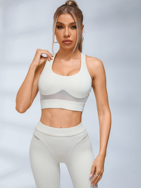 ZASUWA Female Sexy Sheer Mesh Push Up Hip-lift Tracksuit