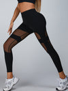🖤ZASUWA Female Cutout Mesh High-rise Leggings