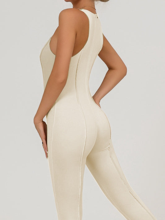 ZASUWA Female "Patchwork" Style Zipper Jumpsuit