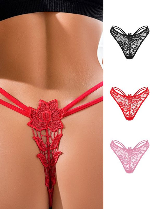 ZASUWA Femal Sexy Lace Flower Panties