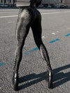❤ZASUWA Female Sexy Faux Leather Snake Print Leggings