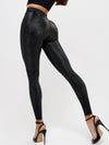 ❤ZASUWA Female Sexy Faux Leather Snake Print Leggings