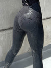 ❤ZASUWA Female Sexy Faux Leather Leopard Print Pocket Zipper Leggings