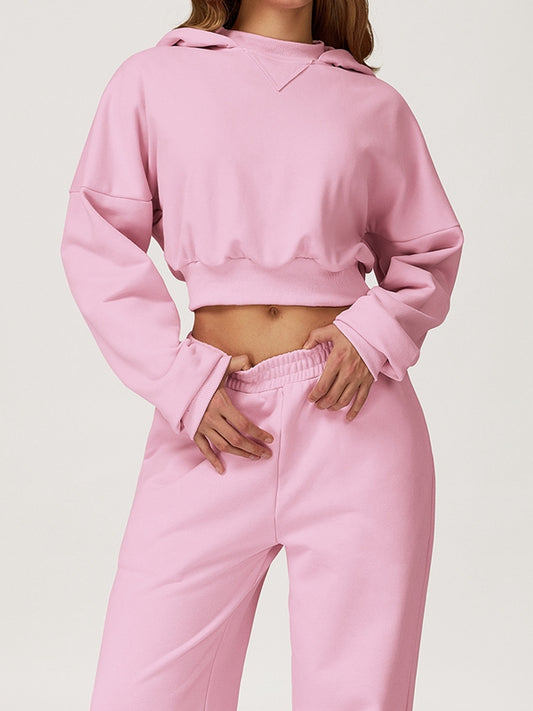 ZASUWA Female Pocket Casual With Hat Tracksuit
