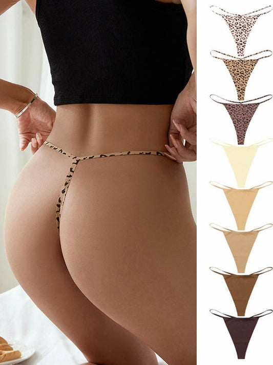 ZASUWA Female T-back Leopard Print Panties