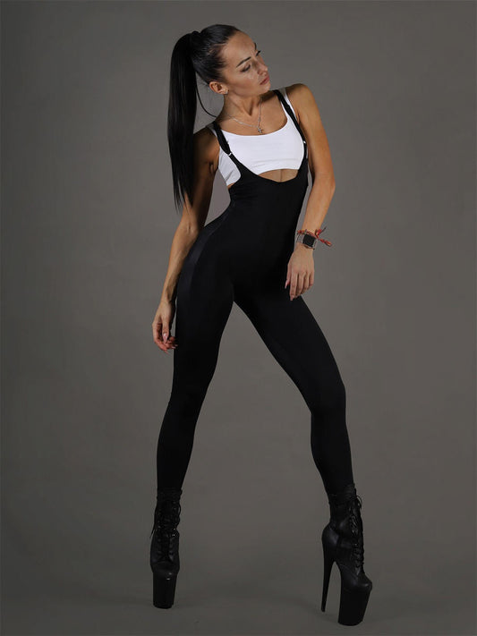 🖤ZASUWA Female PU Faux Leather Strap Overall
