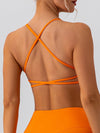 ZASUWA Female Twist Cross Back Sports Bras
