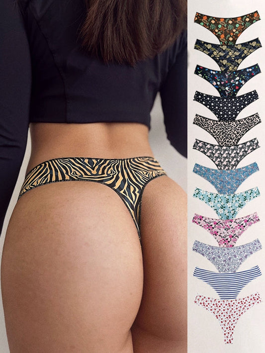 ZASUWA Female Unique Print T-back Panties