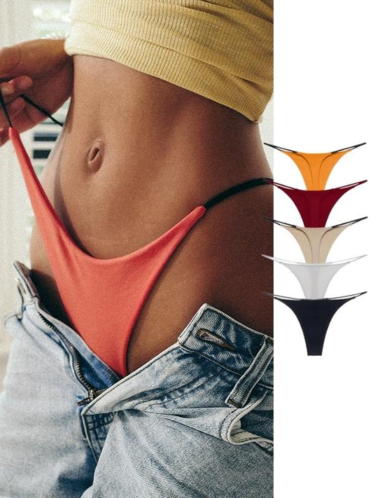 ZASUWA Female Solid Color T-back Thong