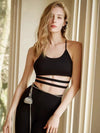 ZASUWA Female Sexy Mesh Cross Back Quick Dry Sports Bras