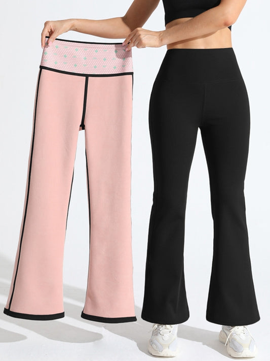 ZASUWA Female Flare Fleece High-waisted Leggings