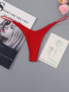 ZASUWA Female Solid Color T-back Panties