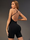 ZASUWA Female Cross Back U Collar Romper