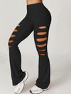ZASUWA Female Cutout Stretch Sports Flare Leggings