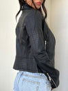 ZASUWA Female Fashion Faux Leather Zipper Jacket