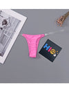 ZASUWA Female Sexy Solid Color Print T-Back Panties