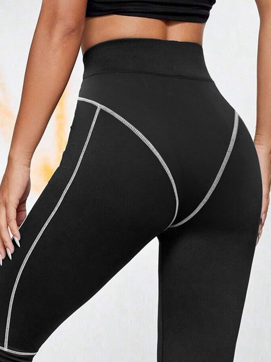 ZASUWA Female Stripes Push-up Quick-dry Booty Leggings