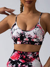 ZASUWA Female Deep V Back Hot Tie-dye Scrunch Bum Leggings