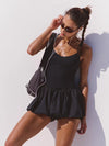 ZASUWA Female Hollow Out Flower bud Short Dress