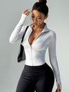 ZASUWA Female Zipper Thumbhole Long Sleeves