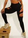 ZASUWA Female Cutout Stretch Sports Leggings