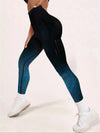 ZASUWA Female Ombre Fishnet Quick-dry Scrunch Bum Leggings