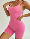 ZASUWA Female Denim Ribbed Romper