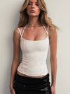 ZASUWA Female Solid Color Backless Tank