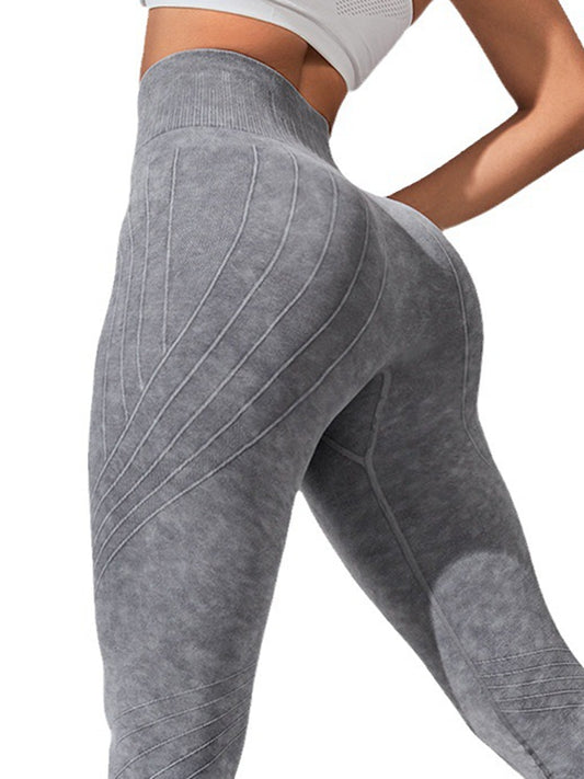 ZASUWA Female Denim Scrunch Bum High-waisted Leggings