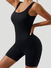 ZASUWA Female Elastic Tight U Collar Romper