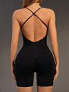 ZASUWA Female Cross Back U Collar Romper