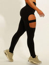 ZASUWA Female Cutout Stretch Sports Leggings