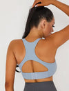 ZASUWA Female V-neck Beauty Back Sports  Sports Bras Black Bra