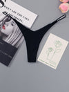 ZASUWA Female Solid Color T-back Panties