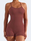 ZASUWA Female Cross Back Scrunch Bum Romper