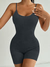ZASUWA Female Denim Ribbed Romper