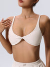 ZASUWA Female Backless Solid Color Sports Bras