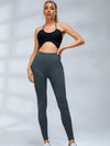 ZASUWA Female Stripes High-waisted Yoga Leggings