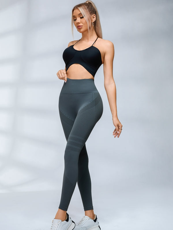 Stripes High-waisted Yoga Leggings