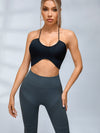ZASUWA Female Stripes High-waisted Yoga Leggings