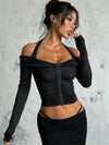 ZASUWA Female Solid Color Long Sleeves