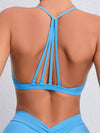 ZASUWA Female Deep U Collar Cross Back Shockproof Sports Bras